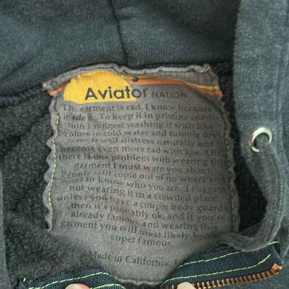 Aviator Nation Small zip sweat shirt and sweatpants - Picture 4 of 6